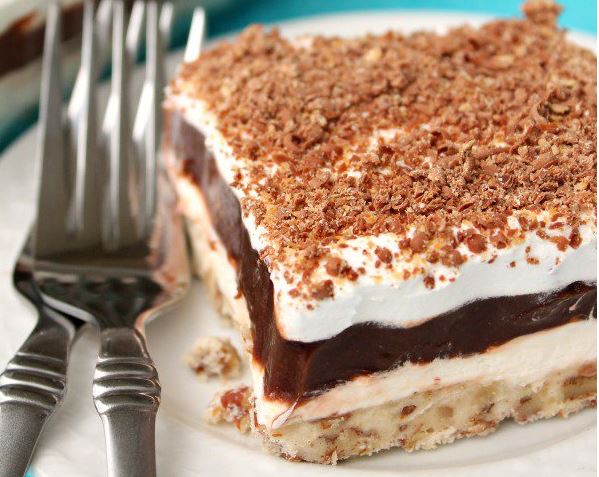 Luscious Layered Pudding Cake – Desserts Corner